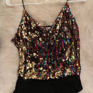 Color Changing Sequin Body Suit